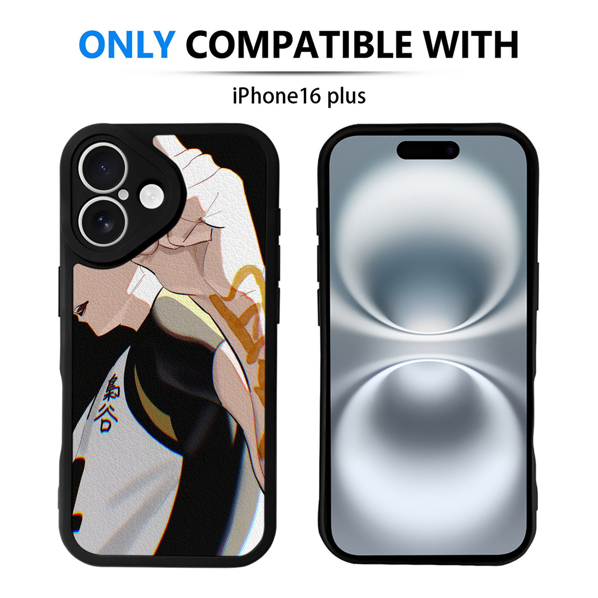 （画像用） ハイキュー!! Haikyu!! 【iPhone 16シリーズ対応】シリコンスマホケース（レザー調） 材質：シリコン